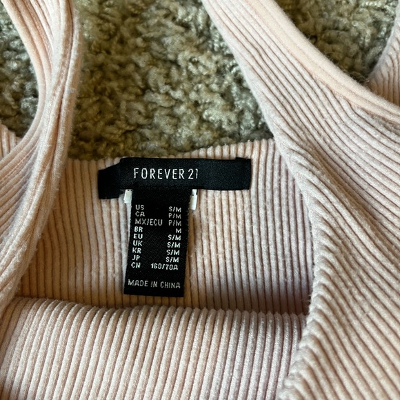 Pink Ribbed tank - Picture 2 of 2